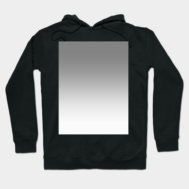 Gray to White Horizontal Linear Gradient Hoodie by OmbreDesigns